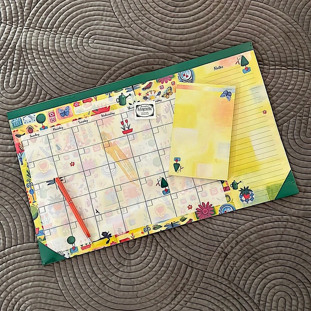 NWT Undated Magnetic Calendar/Notes Combo Pack